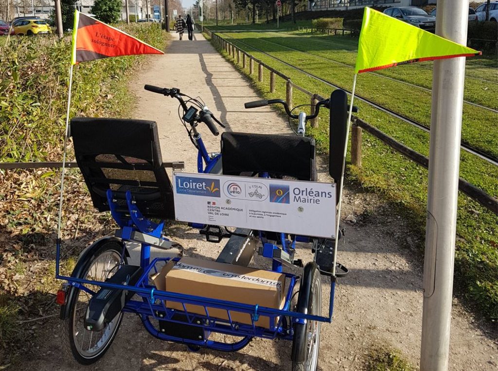 Tricycle sur piste cyclable