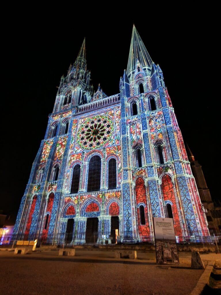 Notre-Dame de Chartres illuminée