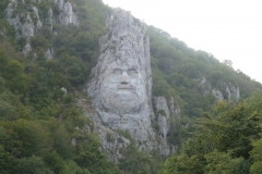 E2 la statue de Decebal à Dubova